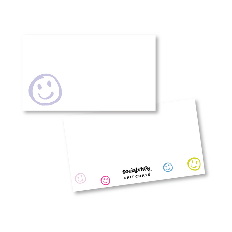 Smiley Happy Chit Chat Mini Notecard