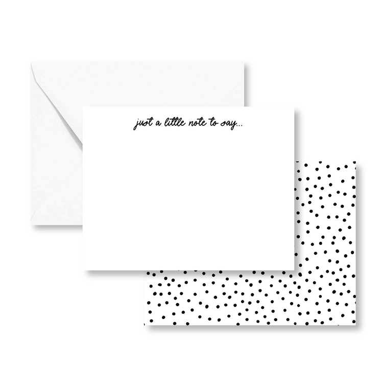 Just A Little Note To Say Cards