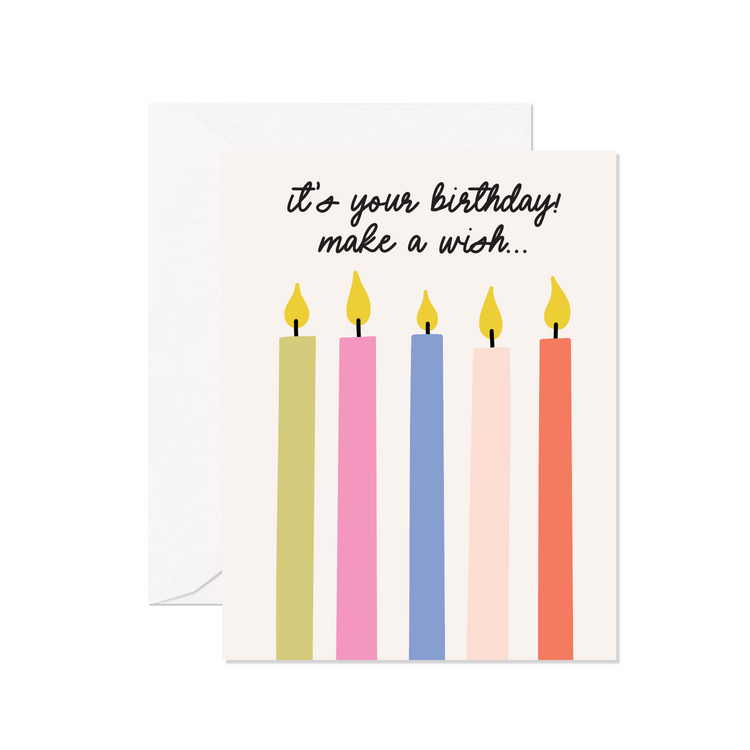 It's Your Birthday Make A Wish Greeting Card