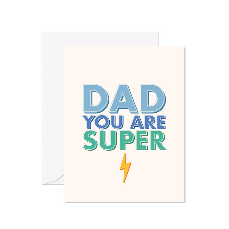 Dad You Are Super Greeting Card