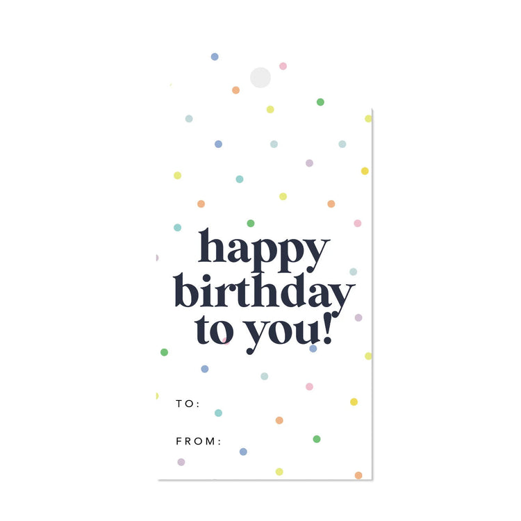 Happy Birthday To You Gift Tags
