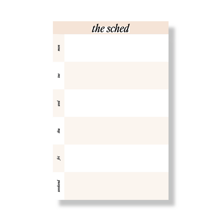 The Sched Weekly Planning Pad