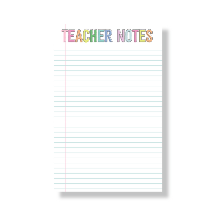 Teacher Notes Notepad