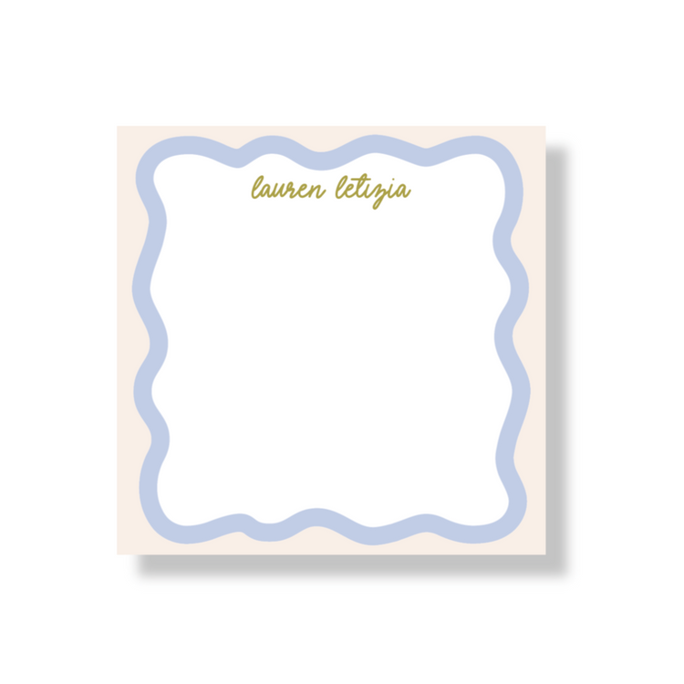 Ruffle Border Personalized Notepad