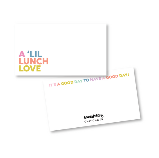A Lil' Lunch Love Chit Chat Mini Notecard