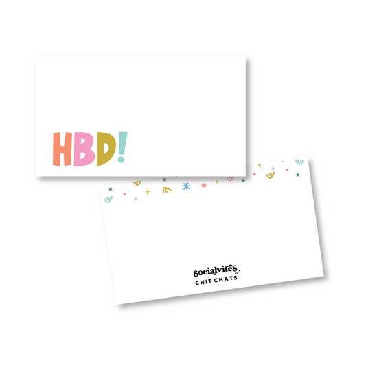 HBD Chit Chat Mini Notecard