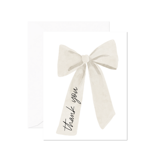 Thank You Bow Greeting Card