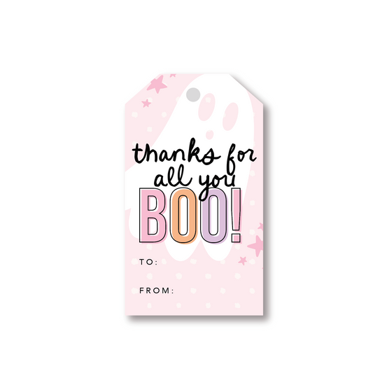 Thanks For All You Boo Gift Tags
