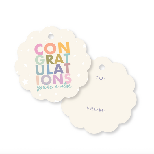 Congratulations You're A Star Gift Tags