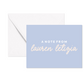 A Note From Personalized Note Cards