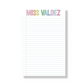 Personalized Teacher Notepad Gift Bundle